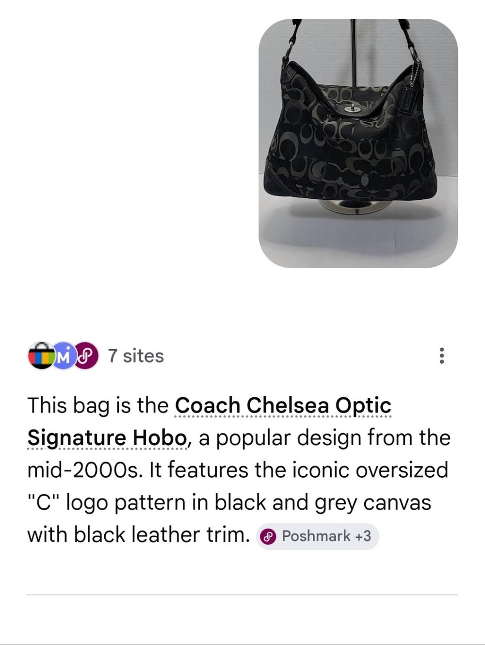 Coach Chelsea Signature C Optic Hobo - Picture 16 of 16